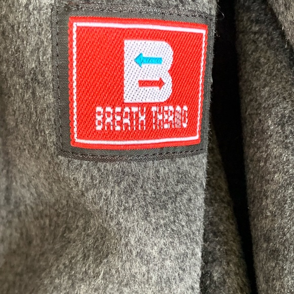 Sanyo charcoal wool and tencel overcoat. Removable breath thermal lining. size44 - Picture 9 of 13